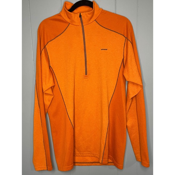Patagonia Other - Patagonia Capilene 3 Midweight Mens M Orange Excellent 1/4 Zip Pullover 44441